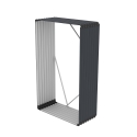 Holzhütte für den Garten aus Metall 110x52x180cm Courmayeur Verkauf