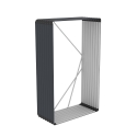 Holzhütte für den Garten aus Metall 110x52x180cm Courmayeur Sales