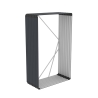Holzhütte für den Garten aus Metall 110x52x180cm Courmayeur Sales