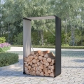 Holzhütte für den Garten aus Metall 110x52x180cm Courmayeur Aktion