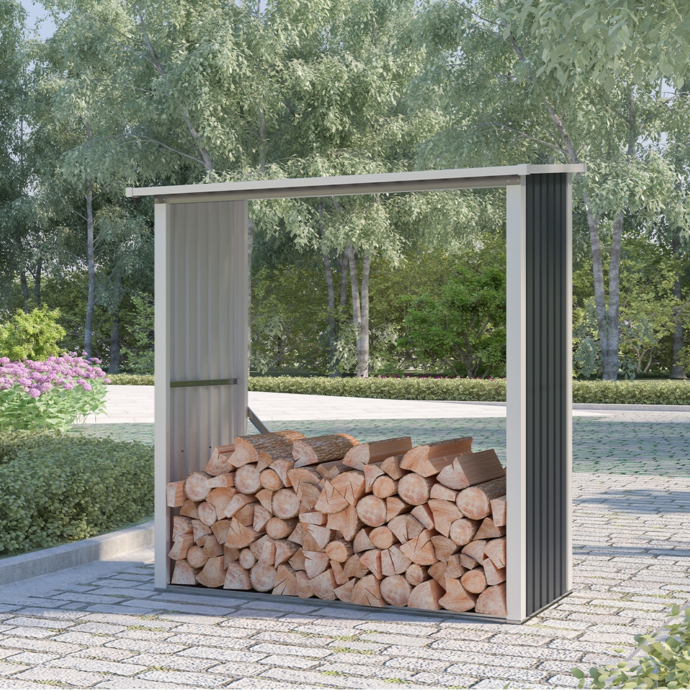 Holzhütte für den Garten aus Metall 182x89x190cm Vipiteno Aktion Holzhütte für den Garten aus Metall 182x89x190cm Vipiteno Aktion
