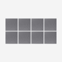Set aus 8 Schallschutzpaneelen Design 60x60 grau Klank-GC Verkauf