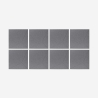 Set aus 8 Schallschutzpaneelen Design 60x60 grau Klank-GC Verkauf