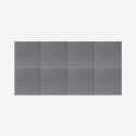 Set aus 8 Schallschutzpaneelen Design 60x60 grau Klank-GC Sales