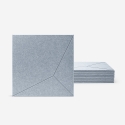 Set aus 8 dekorativen Schallschutzpaneelen grau 60x60cm Klank-G Aktion