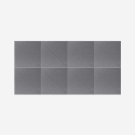 Set aus 8 dekorativen Schallschutzpaneelen 60x60 Polyester grau Toon-GC Sales