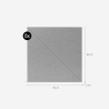 Set aus 8 dekorativen Schallschutzpaneelen 60x60 Polyester grau Toon-GC Katalog