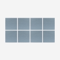 Set 8 dekorative Schallschutzpaneele 60x60 Design  hellblau Zarbi-A Verkauf
