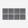 Set 8 Schallschutzpaneele 60x60 Polyester Design grau Zarbi-GC Verkauf