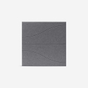 Set 8 Schallschutzpaneele 60x60 Polyester Design grau Zarbi-GC Rabatte
