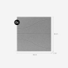 Set 8 Schallschutzpaneele 60x60 Polyester Design grau Zarbi-GC Katalog