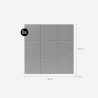Set aus 8 Schallschutzpaneelen 60x60 dekorativ geometrisch grau Didi-G Katalog