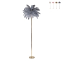 Stehlampe mit Federschirm und 3 Lichtquellen, Höhe 160 cm, Modell Palm L Preis
