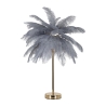 Tischlampe mit Federlampenschirm und 2 Lichtquellen Palm S 