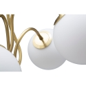 Tischlampe mit Metallfuß und matten Glaskugeln Glamy 4T Angebot