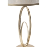 Elegante Tischlampe mit goldfarbener Basis und beigem Schirm Flush S Sales