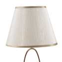 Elegante Tischlampe mit goldfarbener Basis und beigem Schirm Flush S Angebot