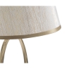 Elegante Tischlampe mit goldfarbener Basis und beigem Schirm Flush S Katalog
