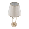 Elegante Tischlampe mit goldfarbener Basis und beigem Schirm Flush S Lagerbestand
