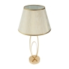 Elegante Tischlampe mit goldener Basis und beigem Schirm Flush M Angebot