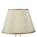 Elegante Tischlampe mit goldener Basis und beigem Schirm Flush M Katalog