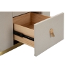 Eleganter Nachttisch mit 2 Schubladen und goldfarbenen Details 60x40cm Lullaby Katalog