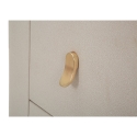 Eleganter Nachttisch mit 2 Schubladen und goldfarbenen Details 60x40cm Lullaby Lagerbestand