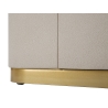 Eleganter Nachttisch mit 2 Schubladen und goldfarbenen Details 60x40cm Lullaby Modell
