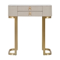 Eingangskonsole mit 2 Schubladen und goldenen Beinen 70x40cm Beauty Angebot