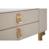 Eingangskonsole mit 2 Schubladen und goldenen Beinen 70x40cm Beauty Lagerbestand