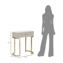 Eingangskonsole mit 2 Schubladen und goldenen Beinen 70x40cm Beauty Eigenschaften