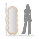 Wand- oder Standspiegel Samt Wellendesign 60x160cm Miki Kosten