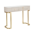 Glamour Eingangskonsole mit 3 Schubladen und goldenen Beinen 100x40cm Aktion