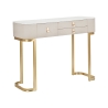 Glamour Eingangskonsole mit 3 Schubladen und goldenen Beinen 100x40cm Aktion