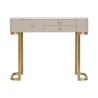 Glamour Eingangskonsole mit 3 Schubladen und goldenen Beinen 100x40cm Angebot