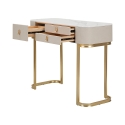 Glamour Eingangskonsole mit 3 Schubladen und goldenen Beinen 100x40cm Sales