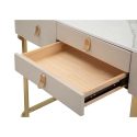 Glamour Eingangskonsole mit 3 Schubladen und goldenen Beinen 100x40cm Rabatte