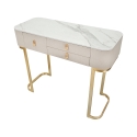 Glamour Eingangskonsole mit 3 Schubladen und goldenen Beinen 100x40cm Katalog