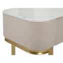 Glamour Eingangskonsole mit 3 Schubladen und goldenen Beinen 100x40cm Modell
