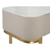 Glamour Eingangskonsole mit 3 Schubladen und goldenen Beinen 100x40cm Modell