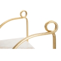 Wandregal Glam aus goldfarbenem Metall und weißem Marmor Marble Rabatte