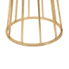 Glamouröser runder Beistelltisch aus goldfarbenem Metall, 38 cm, Stick Katalog