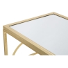 Rechteckiger Konsolentisch im Eingang aus goldfarbenem Metall 120x41cm mit verspiegelter Platte Marie Katalog