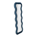 Emily Wand- oder Standspiegel mit wellenförmigem Design aus Samt 60x160 cm Lagerbestand