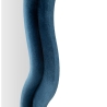 Emily Wand- oder Standspiegel mit wellenförmigem Design aus Samt 60x160 cm Maße