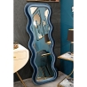 Emily Wand- oder Standspiegel mit wellenförmigem Design aus Samt 60x160 cm Angebot