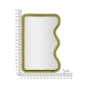Wand- oder Standspiegel mit gewelltem Samtrahmen seitlich 60x90cm Tod Katalog