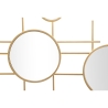 Wandspiegel geometrisch goldfarben mit mehreren runden Spiegeln 117x61cm Gloxy Sales