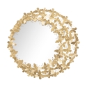 Wandspiegel rund goldfarben 3D Schmetterlinge Butterfly Wind Aktion