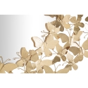 Wandspiegel rund goldfarben 3D Schmetterlinge Butterfly Wind Angebot